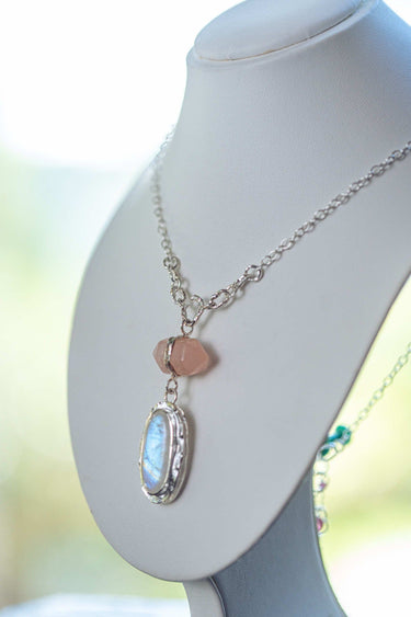 Moonstone & Rose Quartz Bespoke Necklace